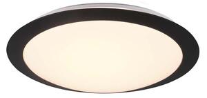 Umberto H2O Plafoniera Led Bordo Nero Ip44 D. 29Cm