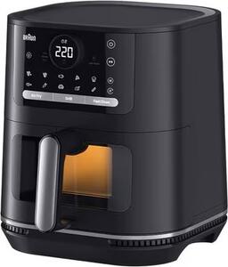 Braun Friggitrice ad Aria 3 in 1 Capacit 6 Litri Potenza 2000 Watt con Display Touch e Temperatura Regolabile colore Nero - HF 5073 MultiFry 5