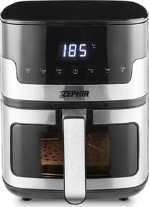 Zephir Friggitrice ad Aria 5,5 Litri Potenza 1400W con Timer e Termostato Regolabile colore Nero/Inox - ZHC55S