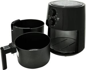 Luxell Friggitrice ad Aria 5,5 Litri Potenza 1500W con Timer e Termostato Regolabile colore Nero AF04 - Girasole