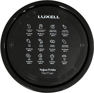 Luxell Friggitrice ad Aria 5,5 Litri Potenza 1500W con Timer e Termostato Regolabile colore Nero AF04 - Girasole