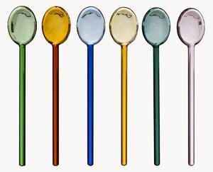 Set di 6 bacchette da cocktail in vetro borosilicato Colorea