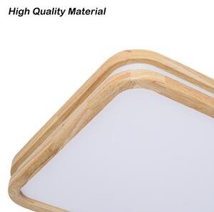 Brilagi - Plafoniera LED dimmerabile MOLINA SQUARE LED/128W/230V rovere 90x60 cm + telecomando