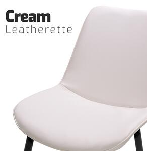 Berlino - Set di 2 sedie in leatherette color crema
