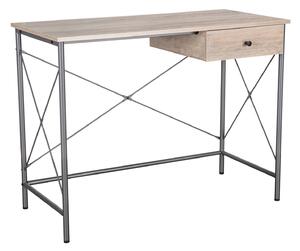 Oscar - Scrivania In Legno E Metallo Con Cassetto - 100X48X76 Cm