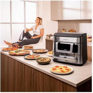 Cecotec Friggitrice ad Aria Capacit 18 Litri Potenza 2700 Watt colore Acciaio Inox - A01_EU01_109979 Cecofry FoodCourt 18000 4Pizza