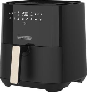 Black & Decker OUTLET - Friggitrice ad Aria Capacit 5 Litri Potenza 1450 Watt Termostato Regolabile colore Nero - BXAF5000E