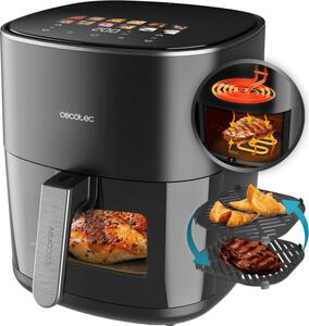 Cecotec Friggitrice ad Aria Capacit 6.5 Litri Potenza 2200 Watt con Termostato Regolabile colore Nero - A01_EU01_100500 Cecofry&Grill Duoheat 6500
