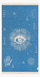 Telo mare The Cosmos Eye Bright Blue Feather