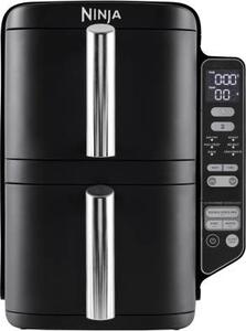 Ninja Friggitrice ad Aria Capacit 7.6 Litri Potenza 2470 Watt con Doppio Cestello, Timer e Termostato Regolabile colore Nero - SL300EU