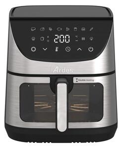 Ardes Friggitrice ad Aria Capacit 8 Litri Potenza 1600 Watt con Timer Digitale e Doppia Resistenza colore Nero e Acciaio Inox - ARFRYA14DR FRIGGIS