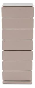 Cassettiera in metallo grigio-beige 37x98,5 cm Joey - Spinder Design