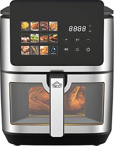DCG Friggitrice ad Aria Capacit 9 Litri Potenza 1800 Watt Temperatura Max 200 C con Display e Doppia Resistenza - FR3609D