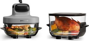 Dreame Friggitrice ad Aria in Vetro Portatile 5 in 1 Capacit 2.5/4.5 Litri Potenza 1500 Watt Temperatura Max 200 C - Tasti