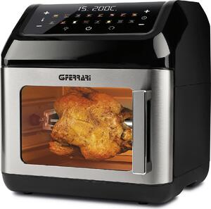 G3 Ferrari Friggitrice ad Aria Multifunzione Capacit 13 Litri Potenza 1700 Watt con Accessori colore Nero - G10187 Friggisano Evo