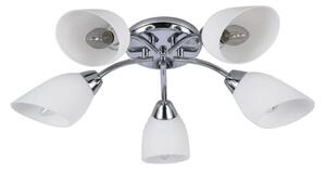Lampadario a plafone PORTOS 5xE14/10W/230V cromo lucido