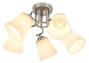 Plafoniera PAFOS 5xE27/15W/230V cromo lucido