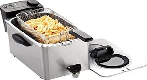 R.G.V. Friggitrice Elettrica Capacit 4 Litri Potenza 2500 Watt Professionale da Banco con Cestello Estraibile e Rubinetto - FRY4