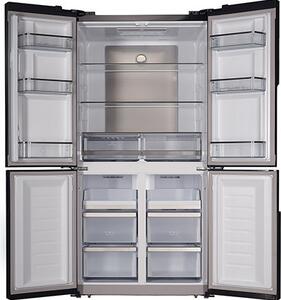 GRF Frigorifero Americano Side by Side 4 porte Capacit 542 Litri Classe energetica F Raffreddamento No Frost Inox Nero - CA91831BX