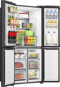 Hisense Frigorifero Americano Side by Side 483 Litri Classe E No Frost colore Nero - RQ5P470SAFE
