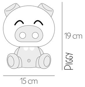 ONLI - Lampada notturna dimmerabile a LED per bambini PUPPIES LED/3W/230V 19 cm maialino/giallo