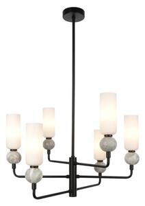 ITALUX PND-95331-6-BK - Lampadario su stelo SANTOS 6xG9/40W/230V nero
