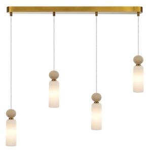 ITALUX PND-95331-4-BRSS - Lampadario sospeso con cavo SANTOS 4xG9/40W/230V dorato