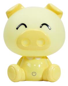 ONLI - Lampada notturna dimmerabile a LED per bambini PUPPIES LED/3W/230V 19 cm maialino/giallo