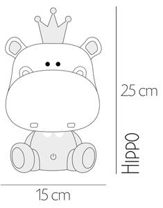 ONLI - Lampada notturna dimmerabile a LED per bambini PUPPIES LED/3W/230V 25 cm ippopotamo/verde
