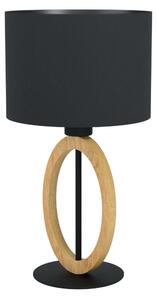 Eglo 56165 - Lampada da tavolo BASILDON 1xE27/40W/230V nero/marrone