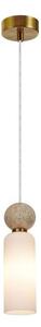 ITALUX PND-95331-1-BRSS - Lampadario a sospensione con cavo SANTOS 1xG9/40W/230V dorato