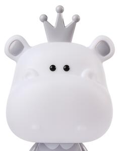 ONLI - Lampada notturna dimmerabile per bambini PUPPIES LED/3W/230V 25 cm ippopotamo/grigio