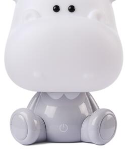 ONLI - Lampada notturna dimmerabile per bambini PUPPIES LED/3W/230V 25 cm ippopotamo/grigio