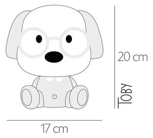 ONLI - LED dimmerabile lampada notturna per bambini PUPPIES LED/3W/230V 20 cm cane/rosa