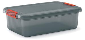 Scatola con coperchio grigia in plastica 59x39x18 cm K Latch Box – KIS