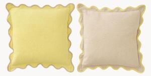 Set di 2 cuscini in cotone Scallop