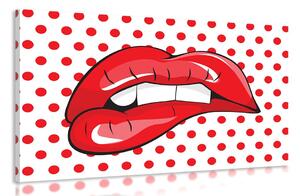 Stampa su tela – Labbra pop art