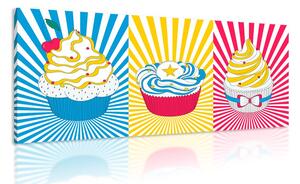 Stampa su tela – Cupcakes pop art