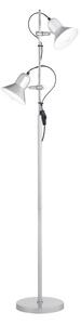 Ideal Lux - Lampada da terra POLLY 2xE27/60W/230V argento