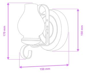 Brilagi - Applique ROATA APLICA 1xE14/40W/230V faggio