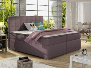 Letto matrimoniale boxspring Sara - 160 x 200 cm - Tessuto lilla