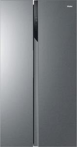 Haier Frigorifero Americano Side by Side No Frost Inverter 528 litri Classe E Colore Gentle Silver - HSR3918ENPG Serie 3