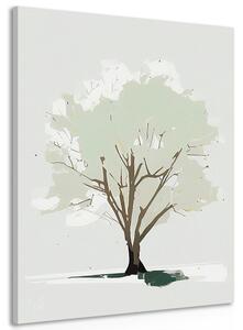 Stampa su tela – Albero con un tocco di minimalismo
