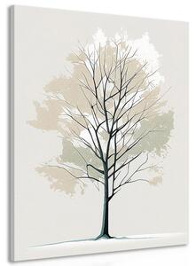 Quadro su tela – Albero minimalista