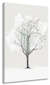 Stampa su tela – Albero invernale minimalista