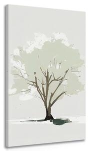 Quadro su tela – Albero in spirito minimalista