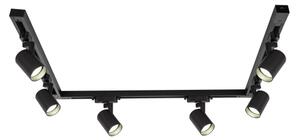 Brilagi - Faretto orientabile per sistema a binario HUSKY 6xGU10/10W/230V, nero