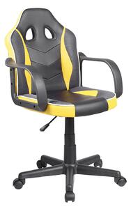 Assen - Sedia Gaming In Pvc+Pl E Nylon-Giallo