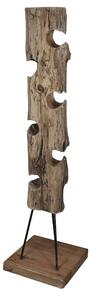 LUPIN - porta bottiglie in legno di teak