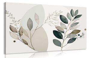 Quadro su tela – Piantine boho in cerchio